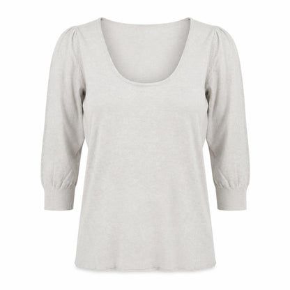Zara Womens Grey Polyester Basic T-Shirt Size S Round Neck