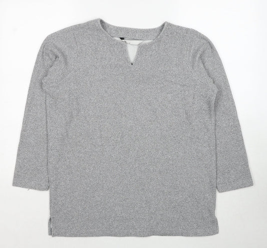 BHS Womens Grey Polyester Pullover Sweatshirt Size 12 Pullover
