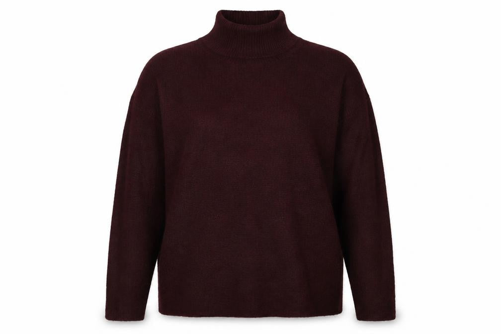 Warehouse Womens Red High Neck Acrylic Pullover Jumper Size M
