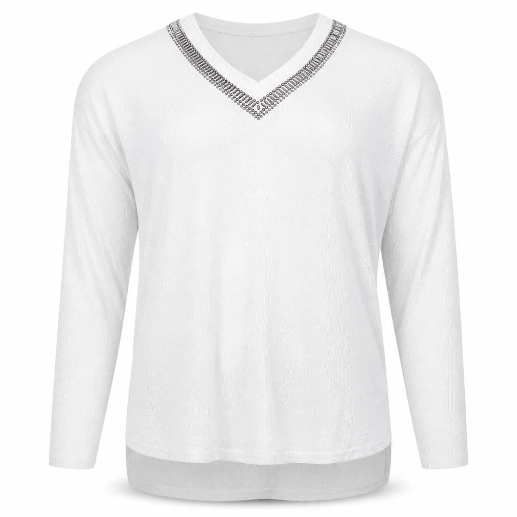 NEXT Womens Grey V-Neck Viscose Pullover Jumper Size 14
