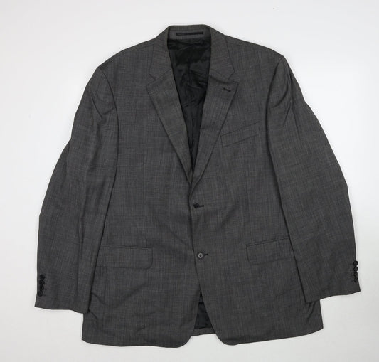 Digel Mens Grey Wool Jacket Suit Jacket Size 46 Regular
