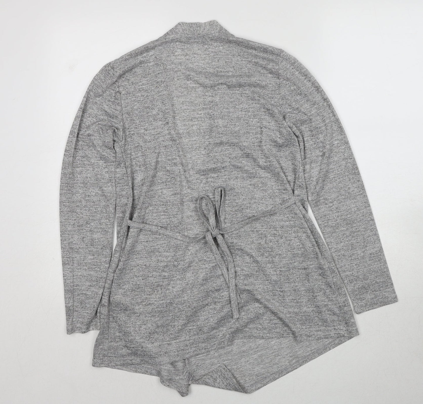 Dorothy Perkins Womens Grey V-Neck Polyester Cardigan Jumper Size 8