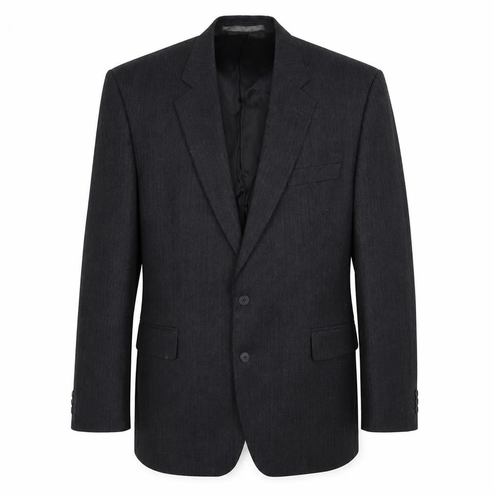 The Label Mens Grey Striped Wool Jacket Suit Jacket Size 44 Regular