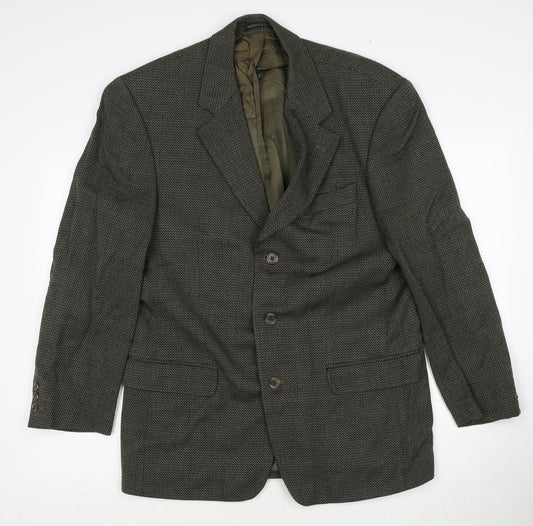 Marks and Spencer Mens Grey Wool Jacket Suit Jacket Size 40 Regular