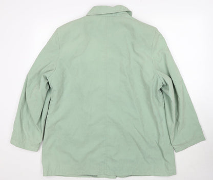 EWM Womens Green Jacket Size 18 Button