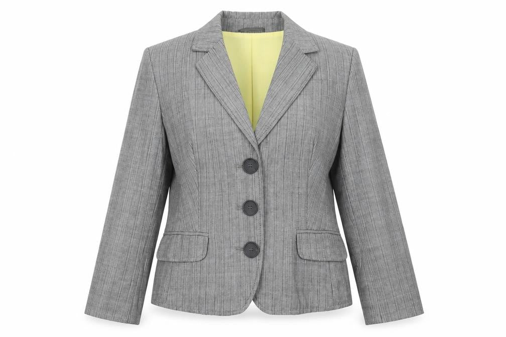 NEXT Womens Grey Polyester Jacket Suit Jacket Size 14