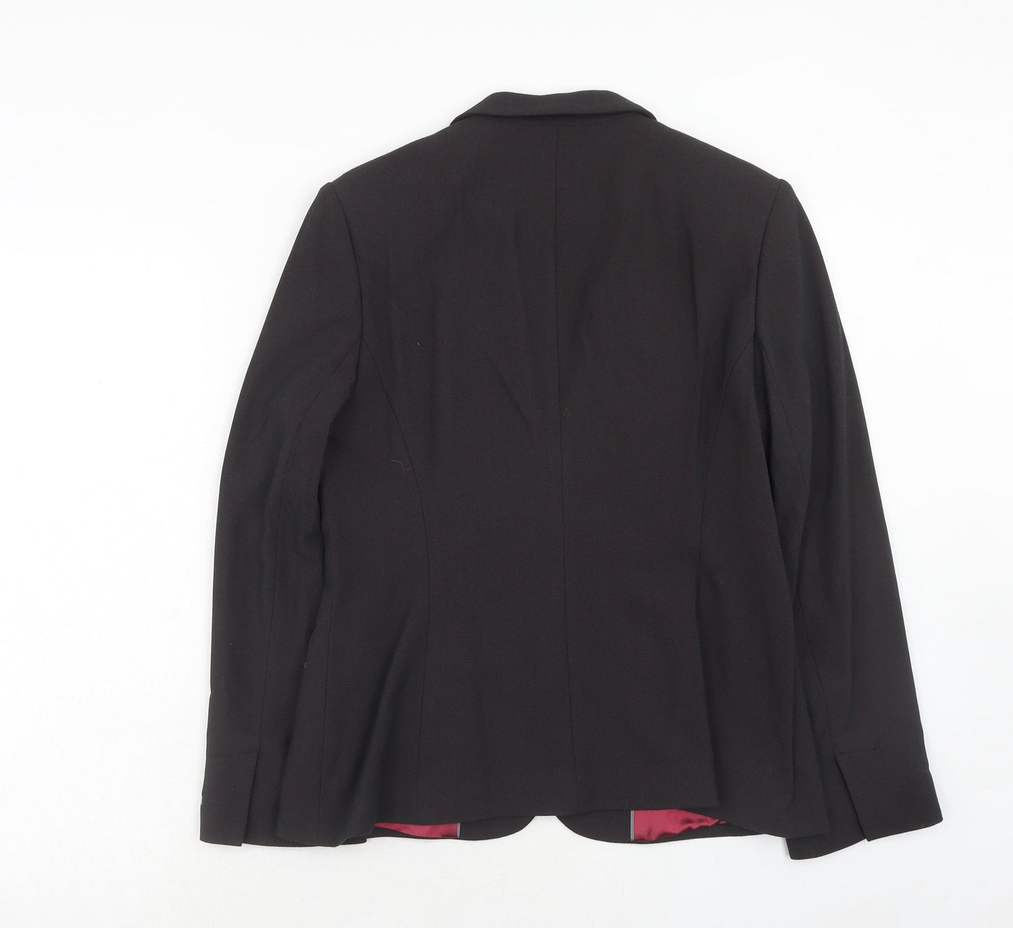 Marks and Spencer Womens Grey Polyester Jacket Blazer Size 12