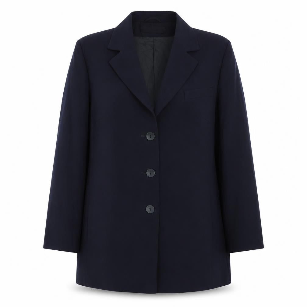 Bianca Womens Blue Polyester Jacket Suit Jacket Size 12