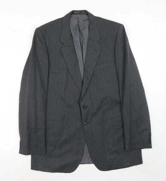 St Michael Mens Grey Wool Jacket Suit Jacket Size 44 Regular