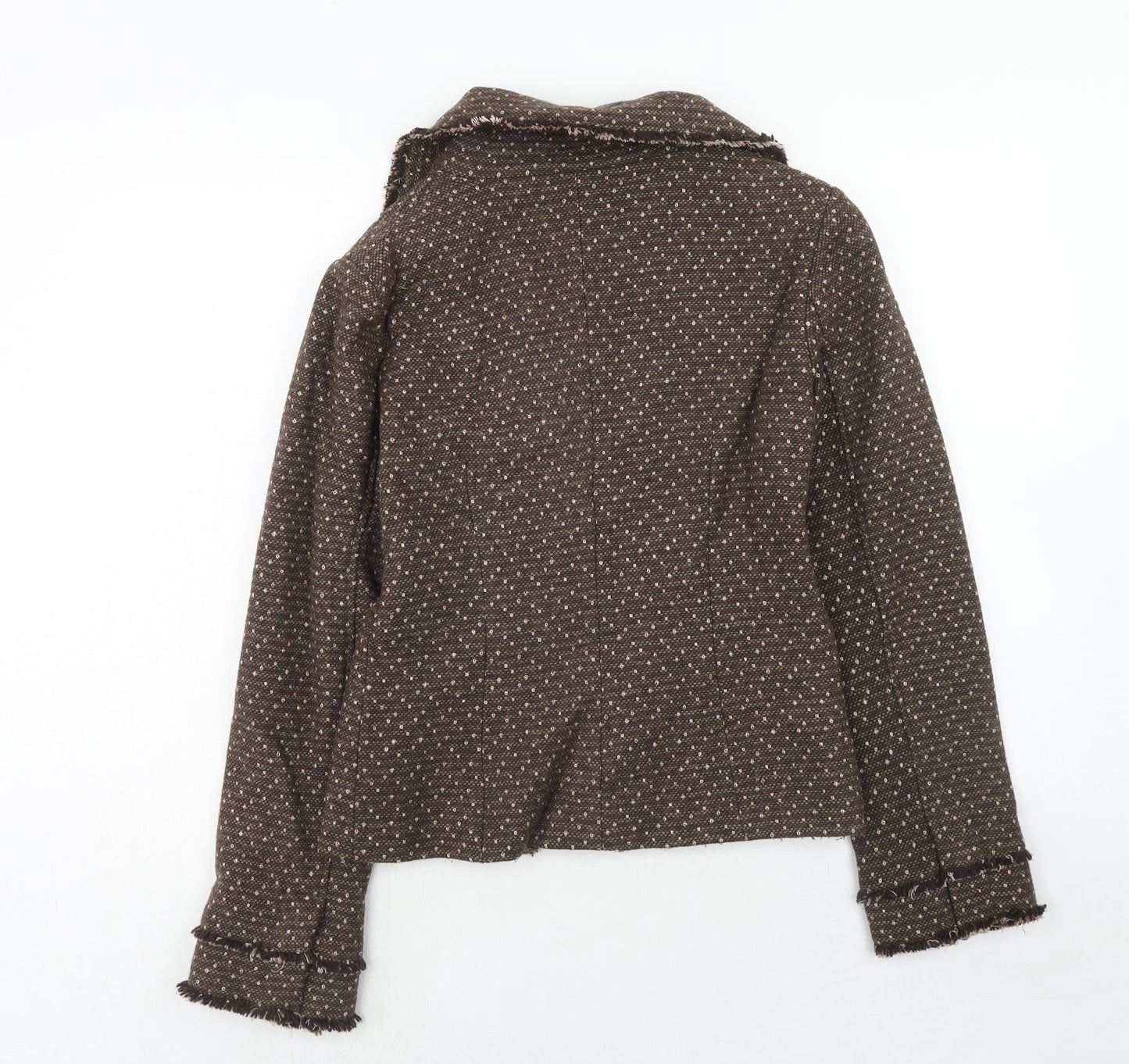 VILA Womens Brown Wool Jacket Blazer Size M