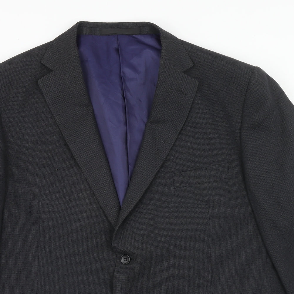 Marks and Spencer Mens Grey Viscose Jacket Suit Jacket Size 46 Regular