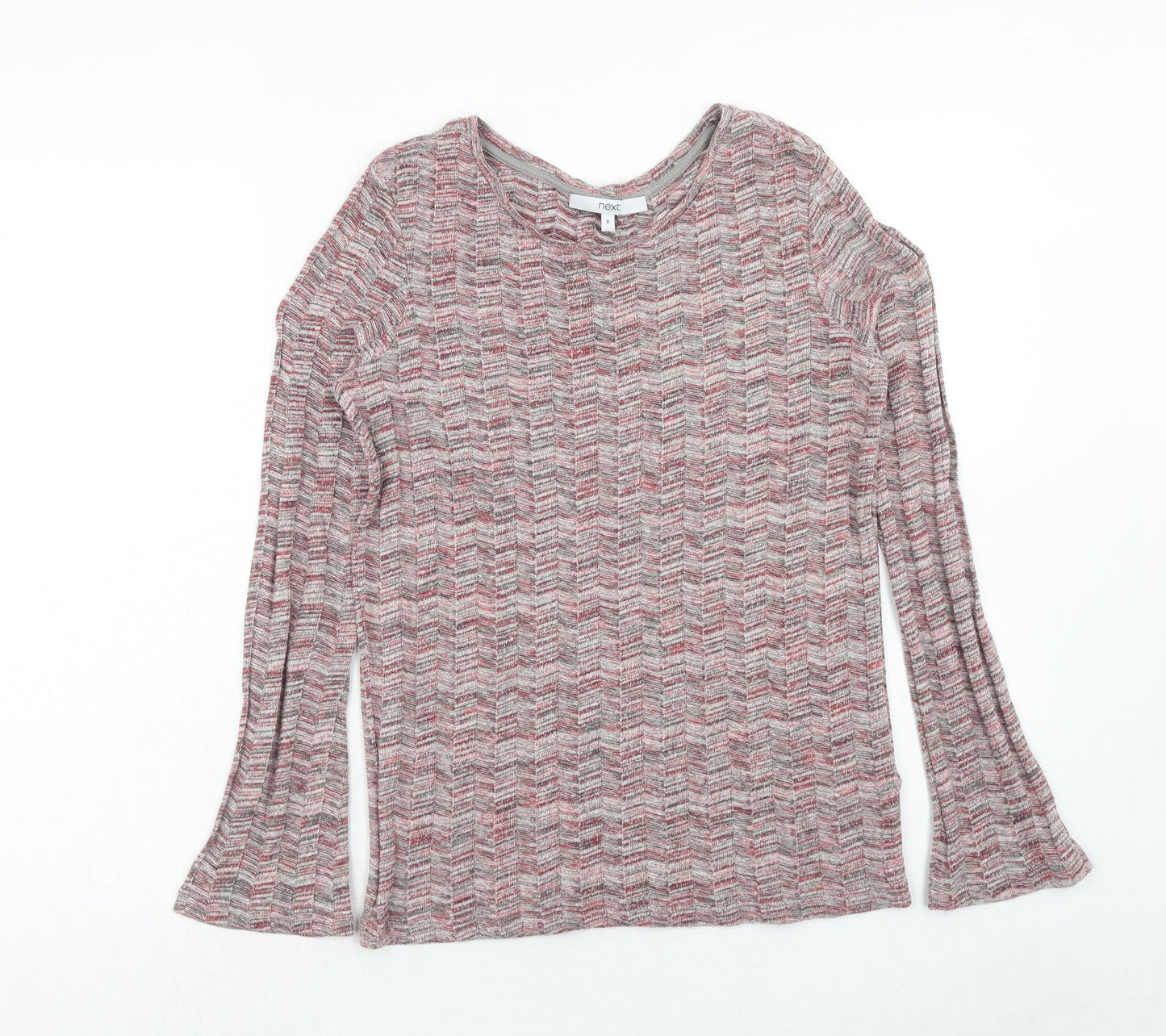 NEXT Womens Red Round Neck Acrylic Pullover Jumper Size 8