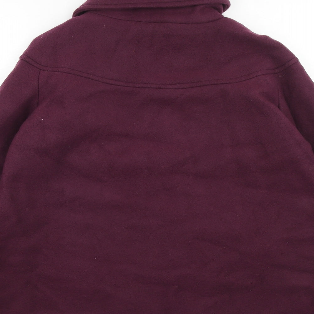 Anne De Lancay Womens Purple Jacket Size 14 Button