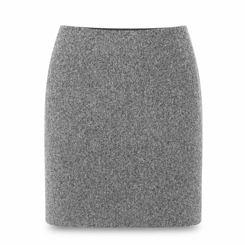 Precis Womens Grey Viscose A-Line Skirt Size 10 Zip