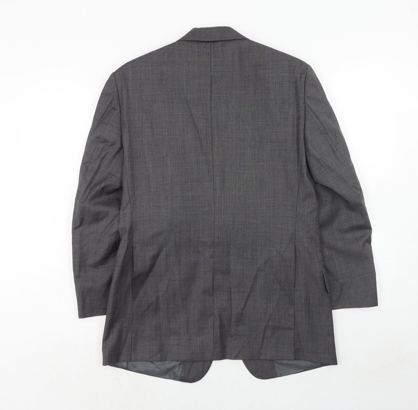Felina Mens Grey Wool Jacket Suit Jacket Size 36 Regular