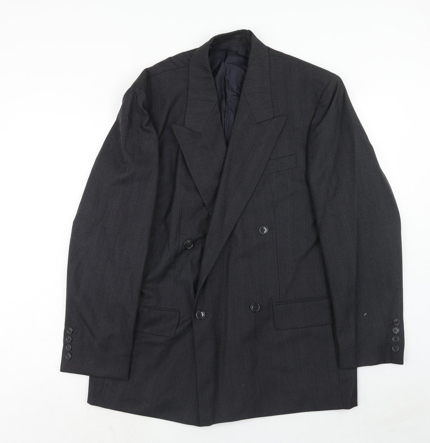 NEXT Mens Grey Polyester Jacket Suit Jacket Size 40 Regular