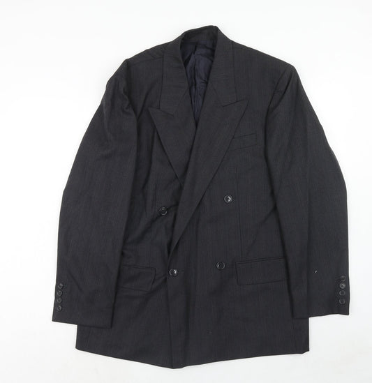 NEXT Mens Grey Polyester Jacket Suit Jacket Size 40 Regular