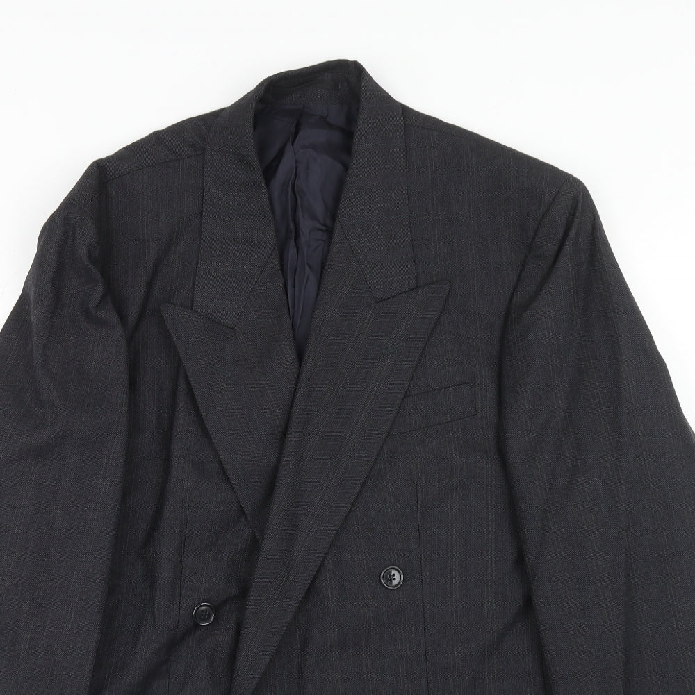 NEXT Mens Grey Polyester Jacket Suit Jacket Size 40 Regular