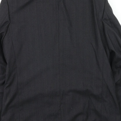 Next Mens Grey Polyester Jacket Suit Jacket Size 40 Regular