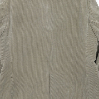 Preloved Greenwoods Mens Beige Polyester Jacket Blazer Size 42 Regular - Label