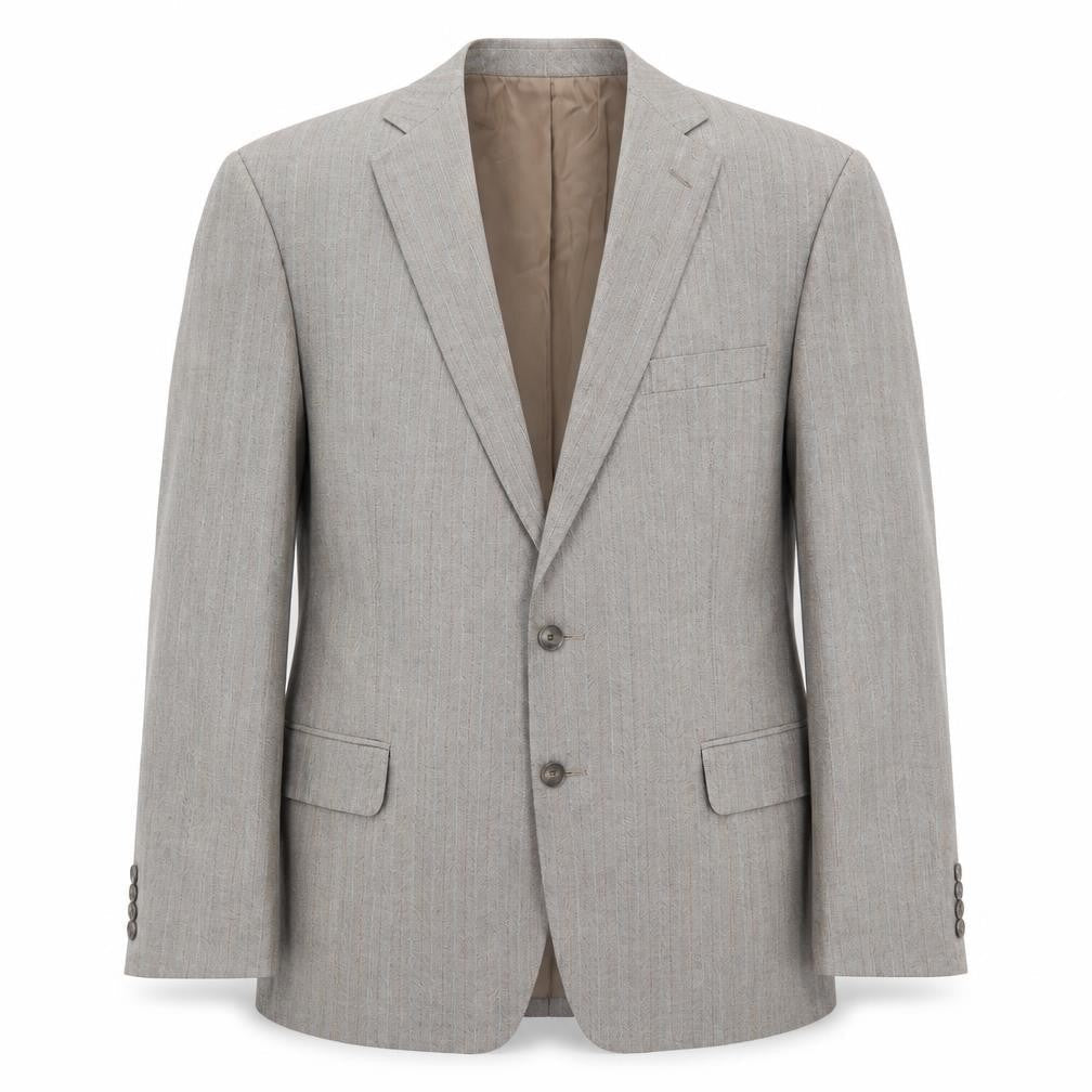 Marks & Spencer Mens Brown Striped Wool Jacket Suit Jacket Size 42 Regular