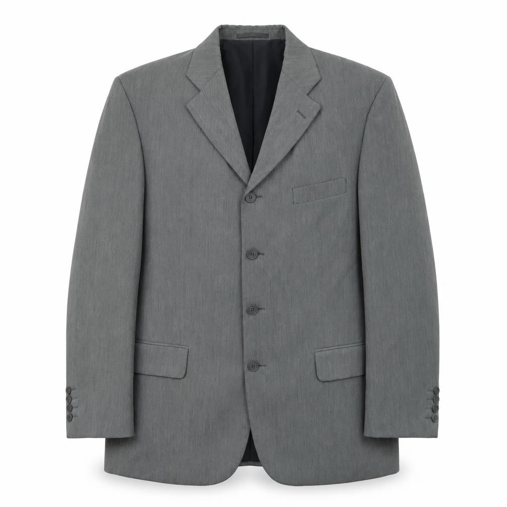 Sensitivo Mens Grey Polyester Jacket Suit Jacket Size 44 Regular