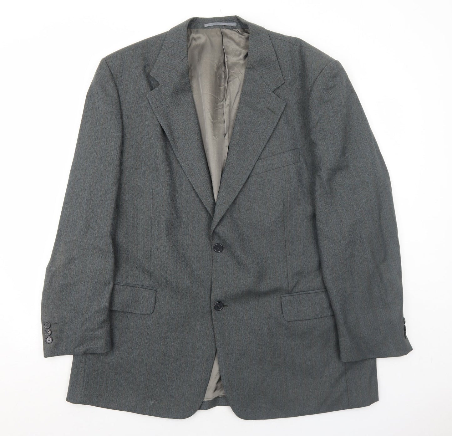 Wellington Mens Grey Wool Jacket Suit Jacket Size 46 Regular