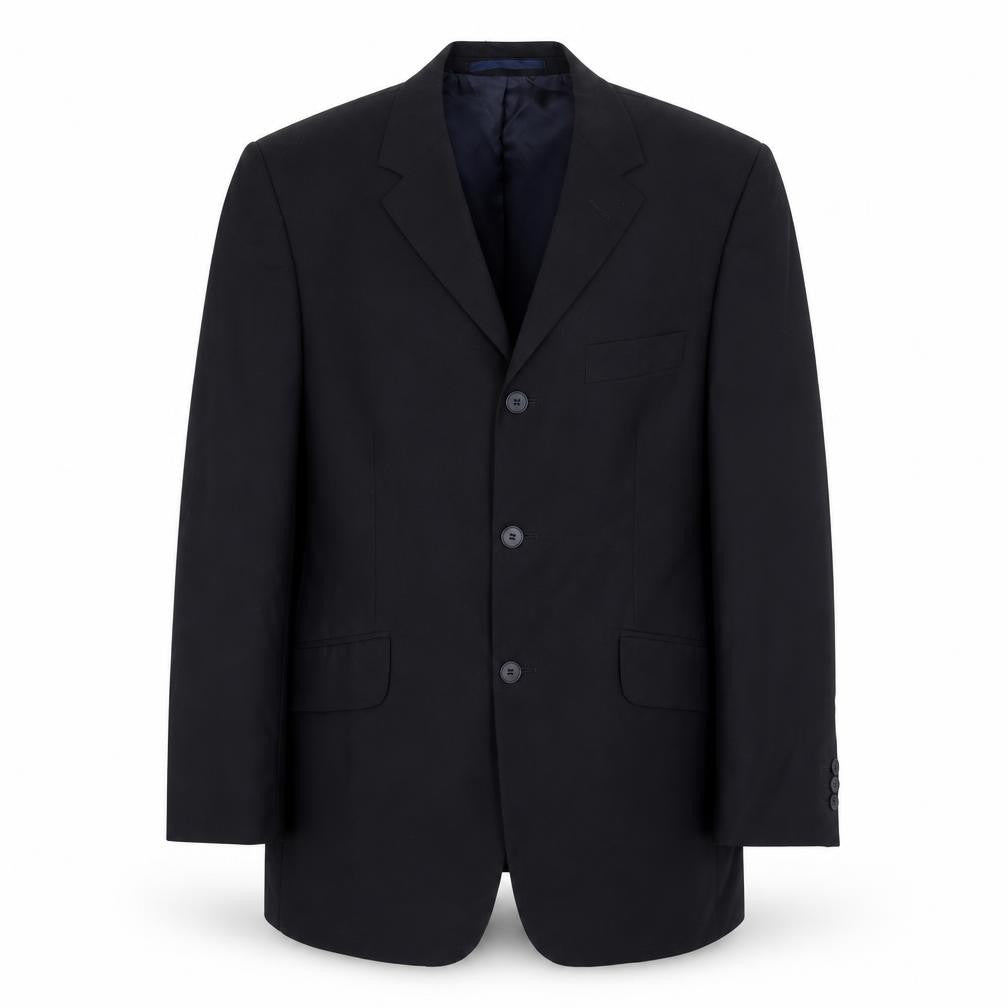 Karl Jackson Mens Black Polyester Jacket Suit Jacket Size 38 Regular