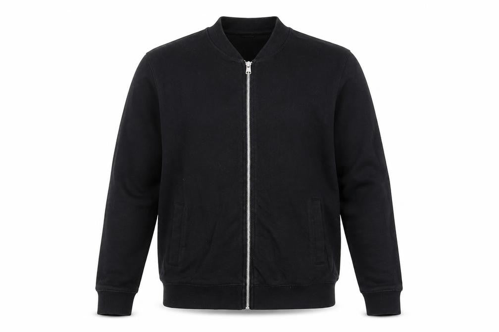 ASOS Mens Black Polyester Full Zip Sweatshirt Size S Zip