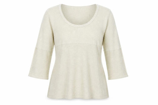 Warehouse Womens Gold Scoop Neck Acrylic Pullover Jumper Size 14