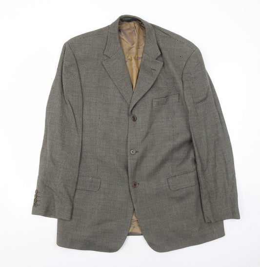 Marks and Spencer Mens Grey Wool Jacket Suit Jacket Size 44 Regular