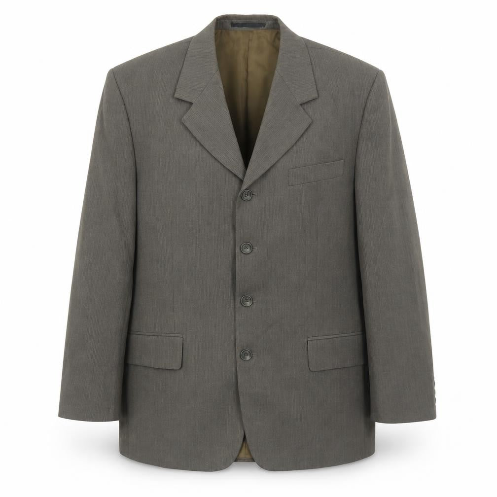 Vittoria Mens Grey Polyester Jacket Blazer Size 40 Regular