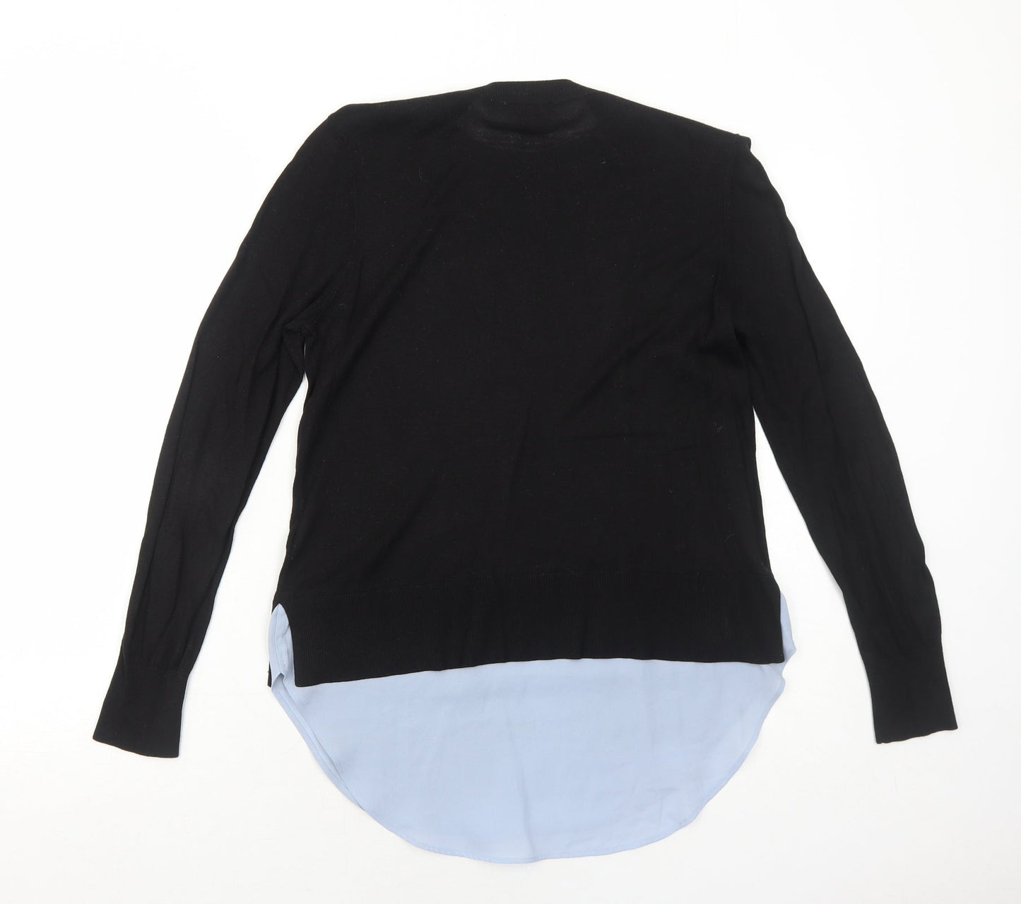 H&M Womens Black Round Neck Polyester Pullover Jumper Size S