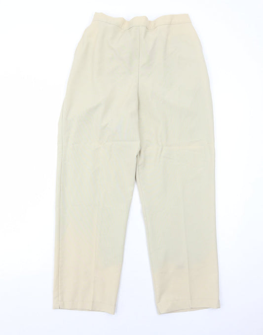 ARISTA Womens Beige Polyester Trousers Size 16 Regular