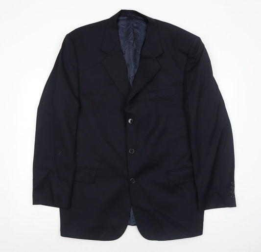 Coleman&Watson Mens Blue Wool Jacket Suit Jacket Size 44 Regular
