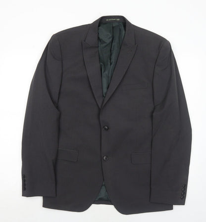 Next Mens Grey Polyester Jacket Suit Jacket Size 42 Regular