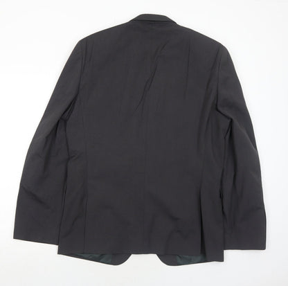 Next Mens Grey Polyester Jacket Suit Jacket Size 42 Regular