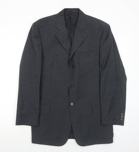 NEXT Mens Grey Wool Jacket Suit Jacket Size 38 Regular
