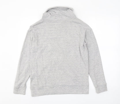 ESPRIT Womens Grey Polyester Pullover Sweatshirt Size S Pullover