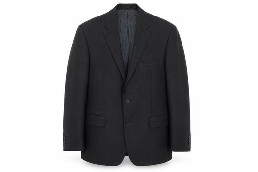 The Label Mens Grey Wool Jacket Suit Jacket Size 44 Regular
