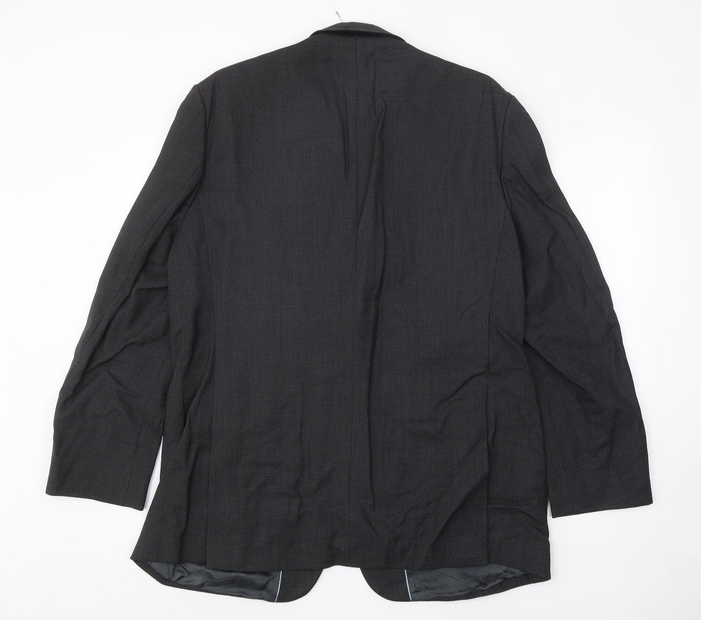 The Label Mens Grey Wool Jacket Suit Jacket Size 44 Regular