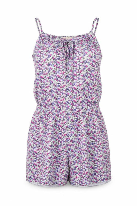 Miss K Womens Multicoloured Floral Viscose Playsuit One-Piece Size S Pullover