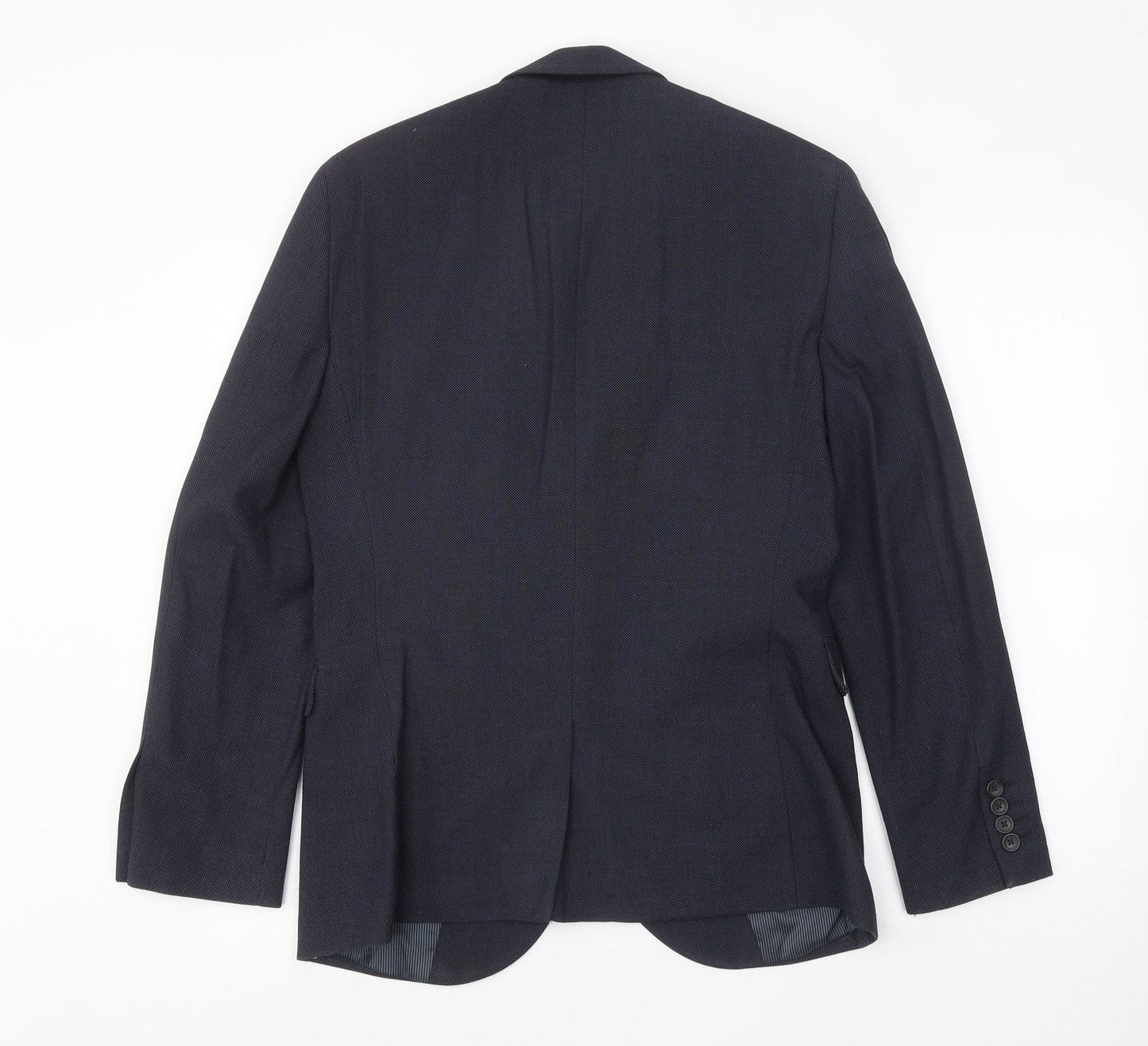 NEXT Mens Blue Viscose Jacket Suit Jacket Size 38 Regular