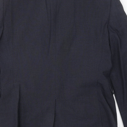 Next Mens Blue Viscose Jacket Suit Jacket Size 38 Regular