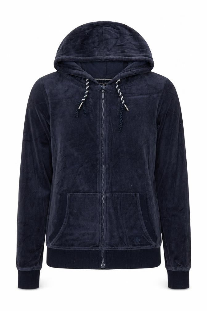 Chicoree Womens Blue Polyester Full Zip Hoodie Size XS Zip