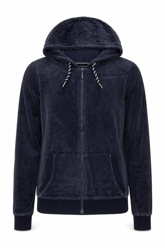 Chicoree Womens Blue Polyester Full Zip Hoodie Size XS Zip