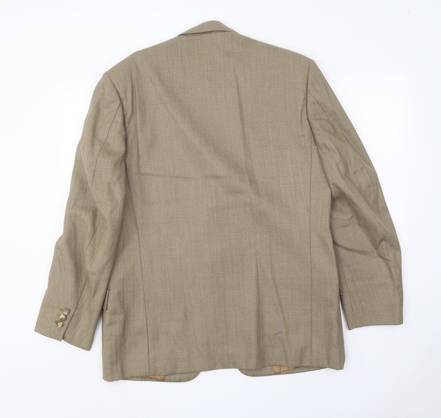 Gibson Llather Mens Brown Wool Jacket Blazer Size 38 Regular