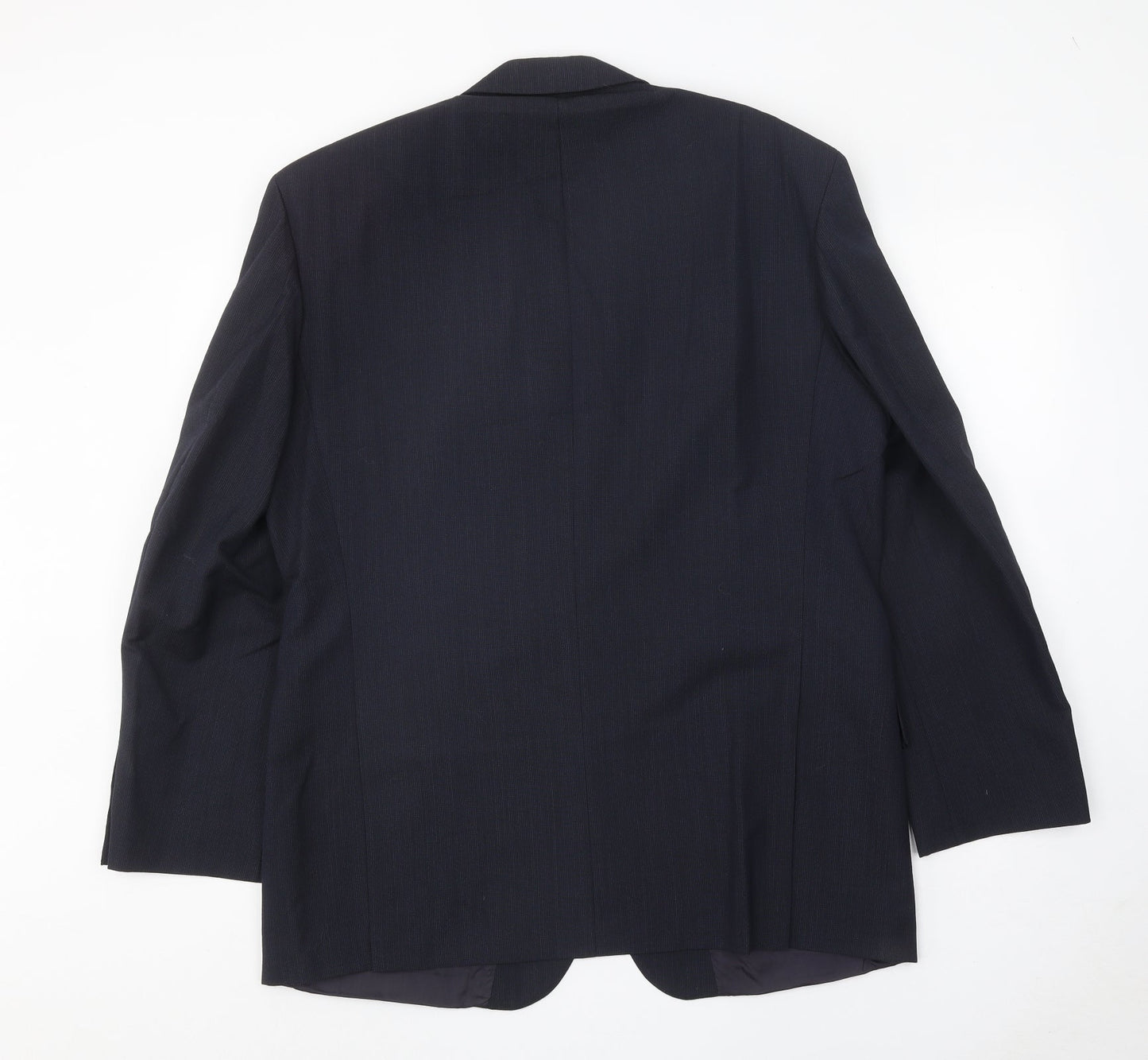 Marks and Spencer Mens Blue Polyester Jacket Suit Jacket Size 42 Regular
