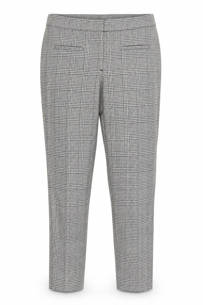 Select Womens Grey Plaid Polyester Capri Trousers Size 10 Regular Zip