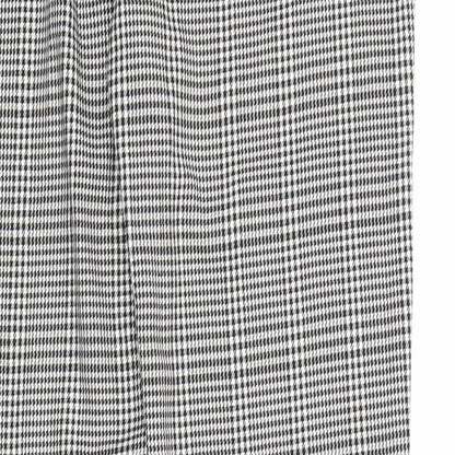 Select Womens Grey Plaid Polyester Capri Trousers Size 10 Regular Zip